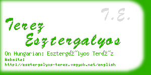 terez esztergalyos business card